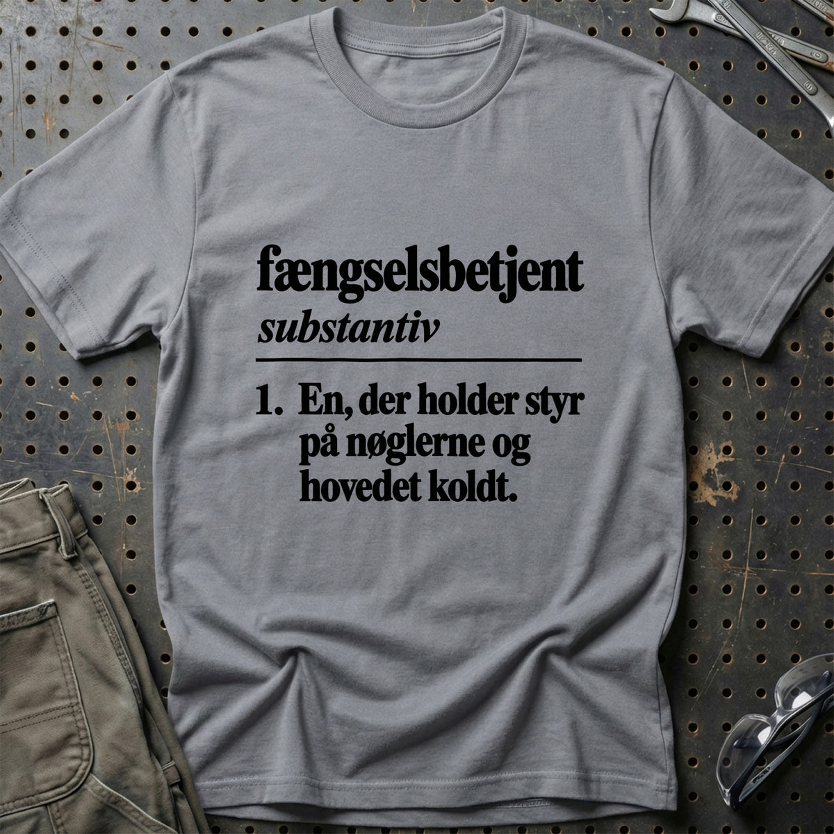 
Fængselsbetjent – Definition T-Shirt – Grå Sport