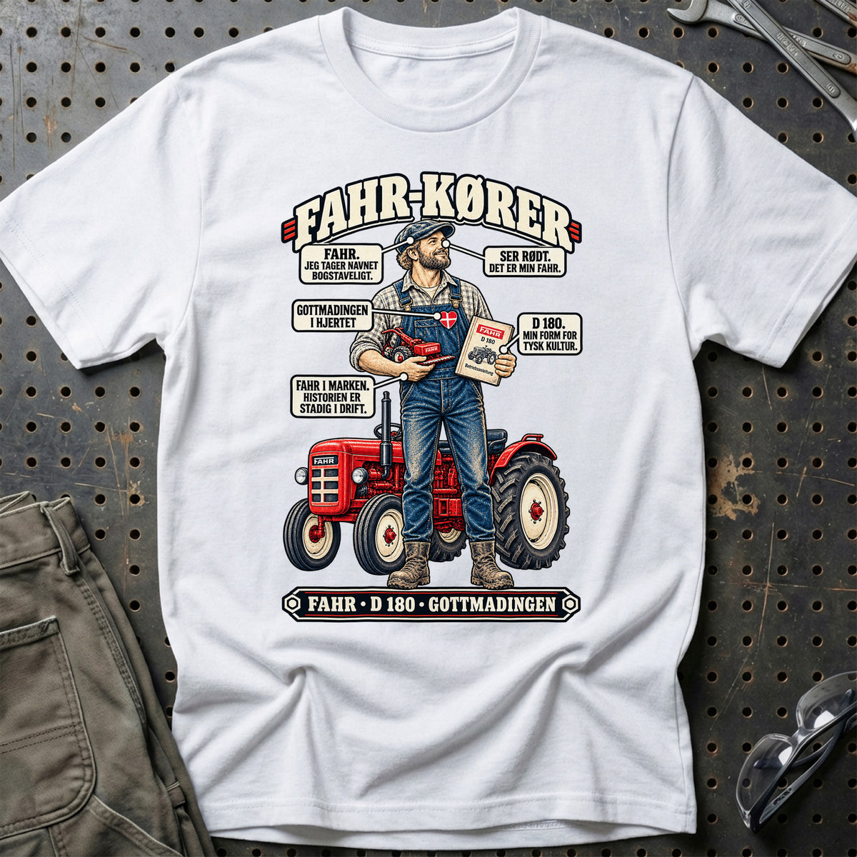 
Fahr-Kører T-Shirt – Hvid