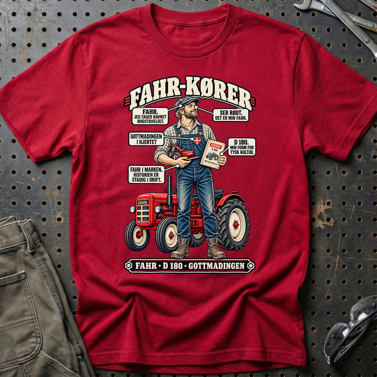 
Fahr-Kører T-Shirt – Rød