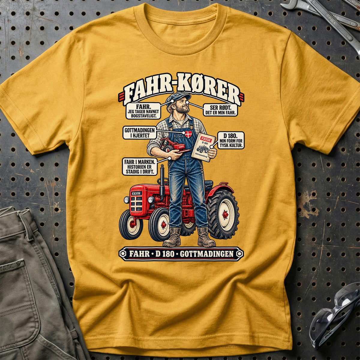 
Fahr-Kører T-Shirt – Guld