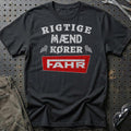 Fahr Rigtige Mænd Kører T-Shirt-Beklædning-Fahr-Sort-S-Garage Culture Shop- garage - man cave - merchandise