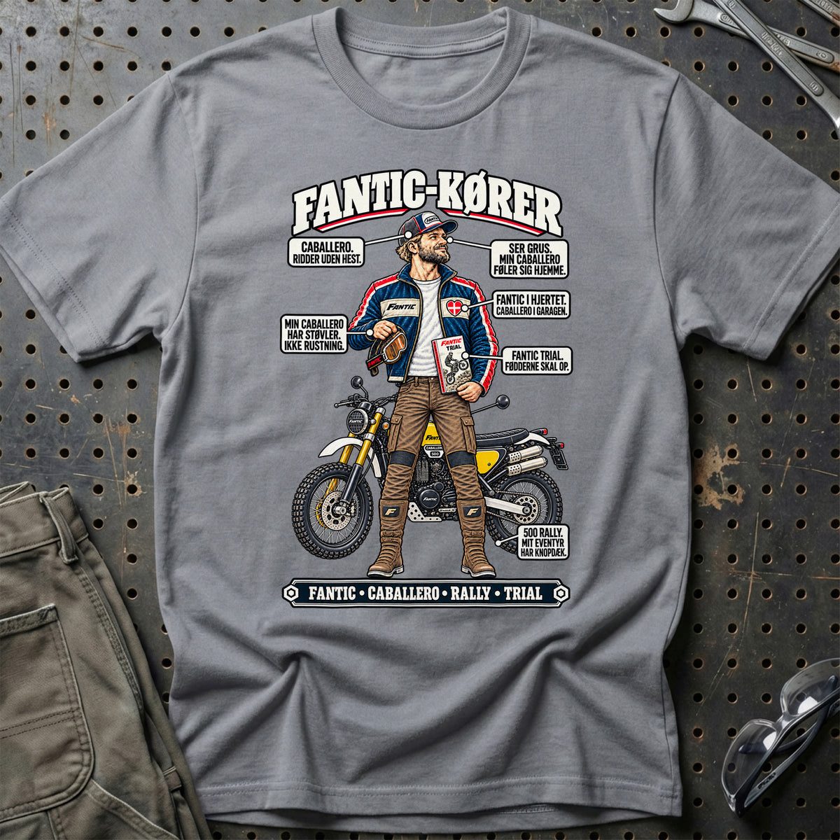 
Fantic-Kører T-Shirt – Grå Sport