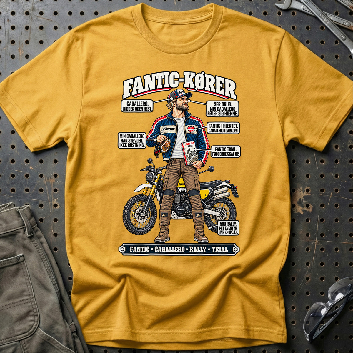 
Fantic-Kører T-Shirt – Guld