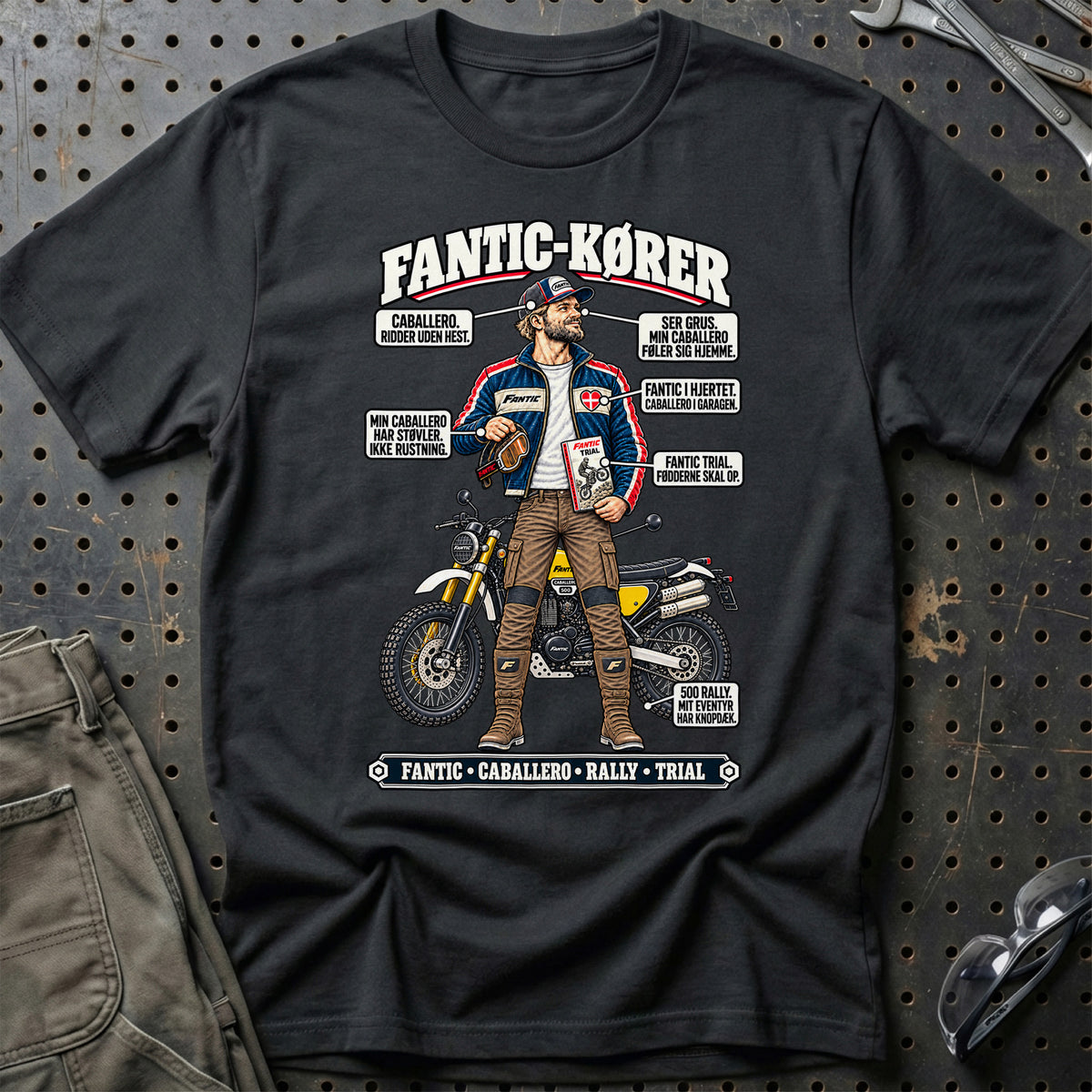
Fantic-Kører T-Shirt – Sort