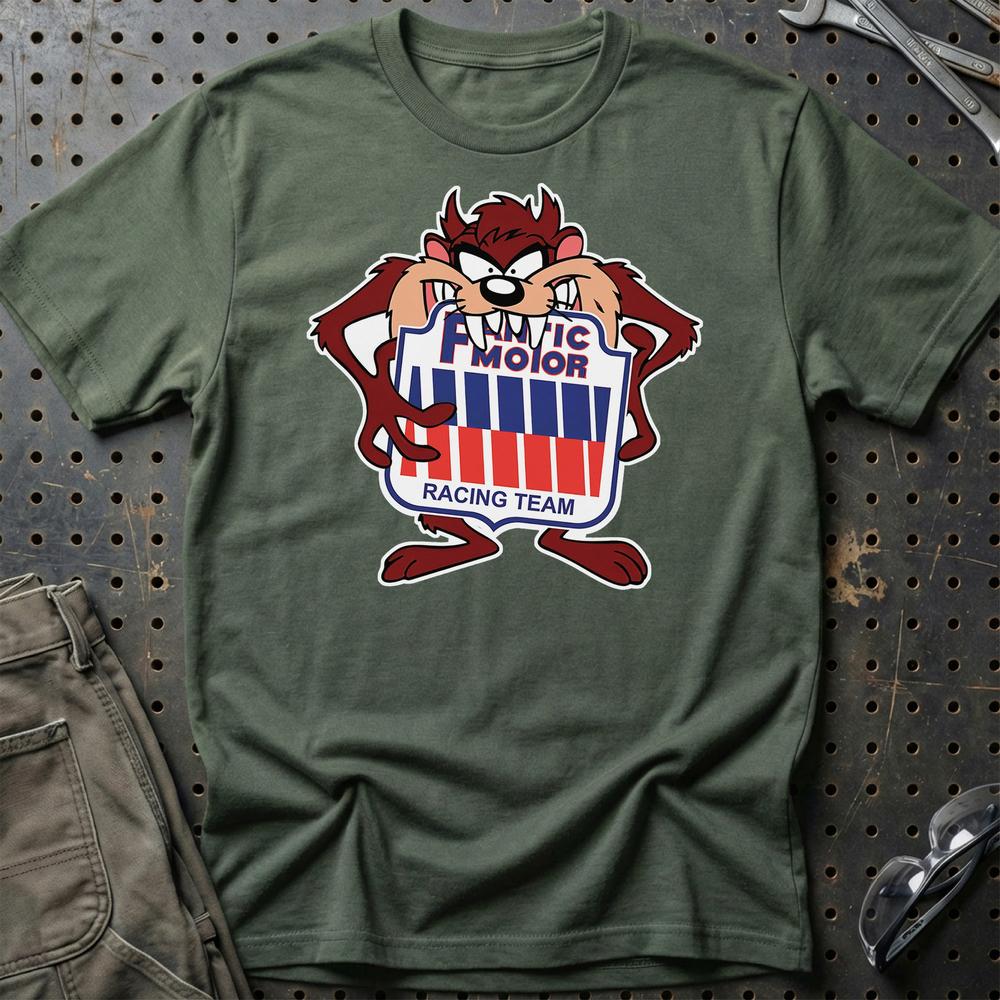 Fantic TAZ Unisex T-Shirt , Bomuld-Beklædning-Fantic-Grøn Militær-S-Garage Culture Shop- garage - man cave - merchandise