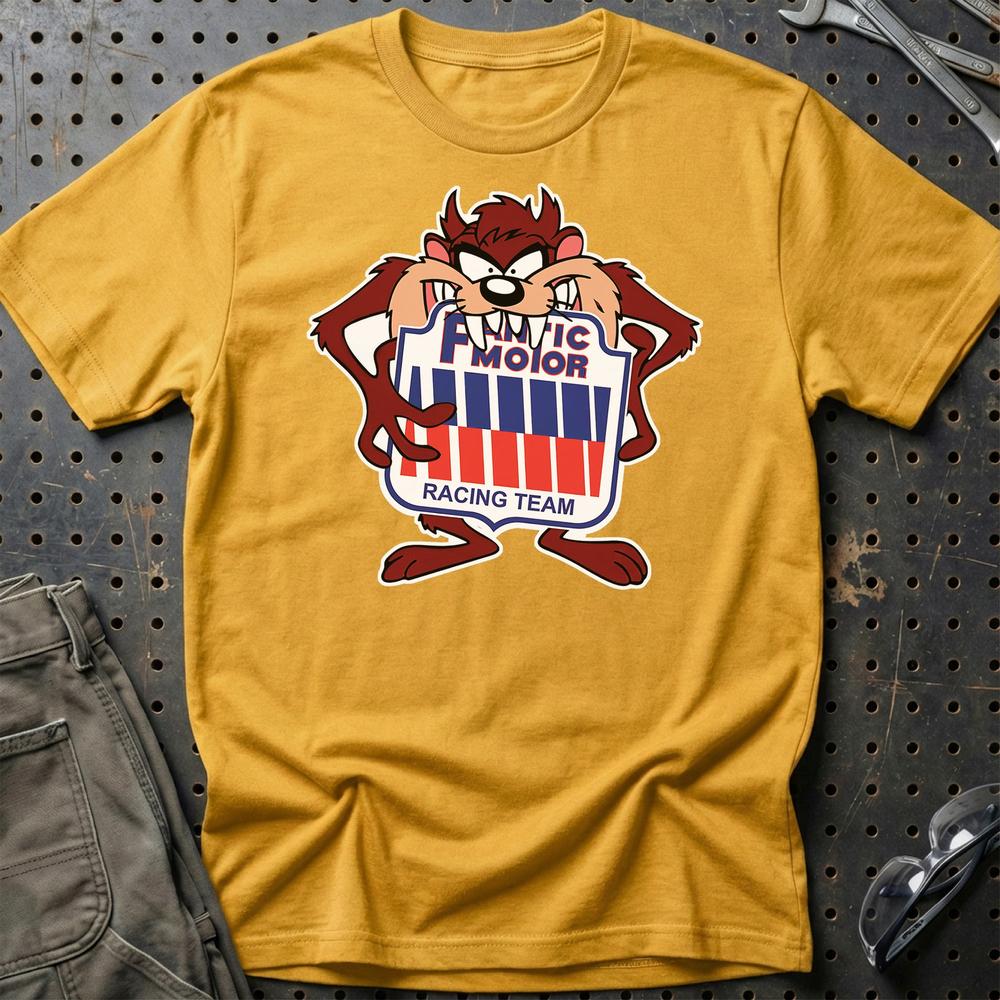 Fantic TAZ Unisex T-Shirt , Bomuld-Beklædning-Fantic-Guld-S-Garage Culture Shop- garage - man cave - merchandise