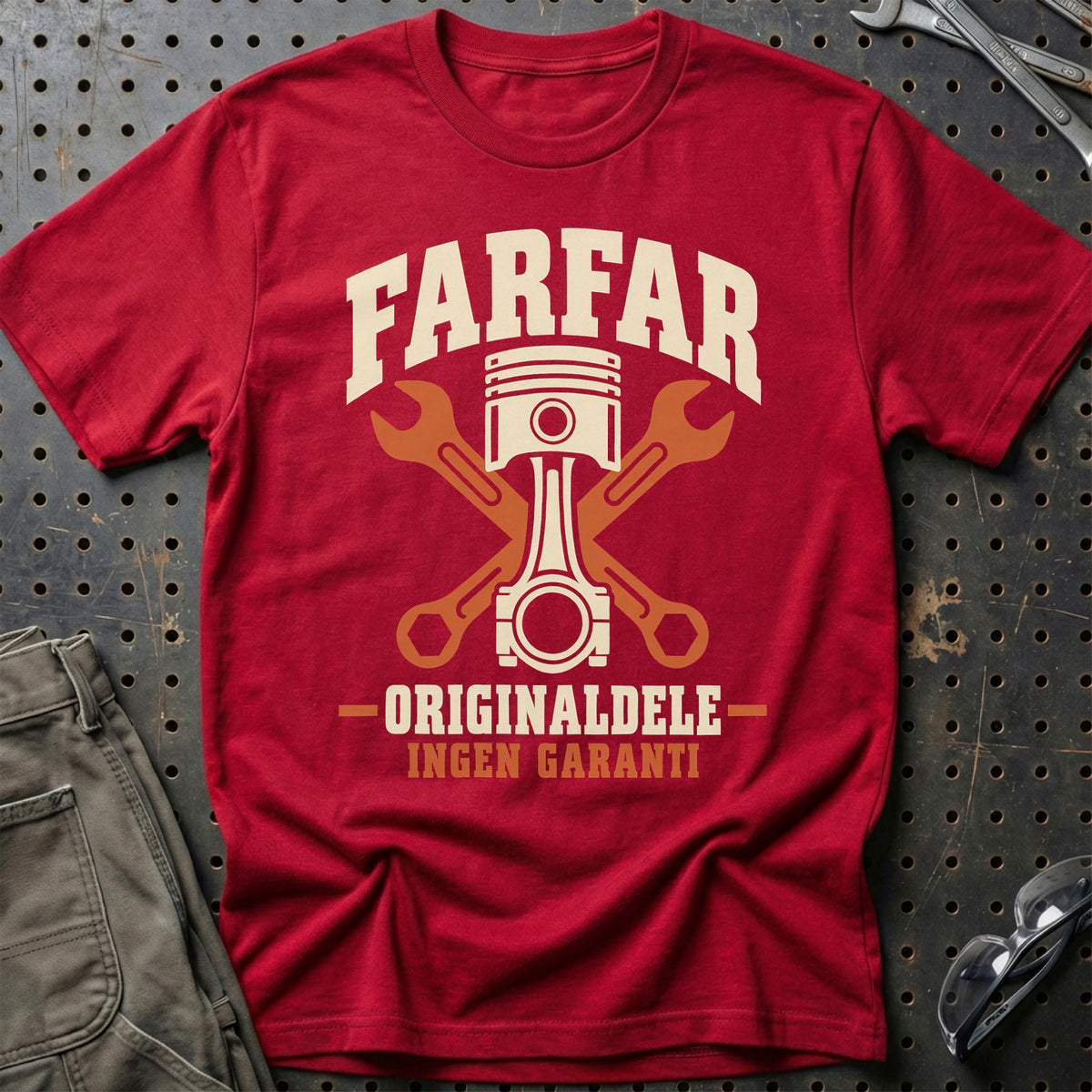 
Produktbillede af Farfar originaldele ingen garanti T-Shirt