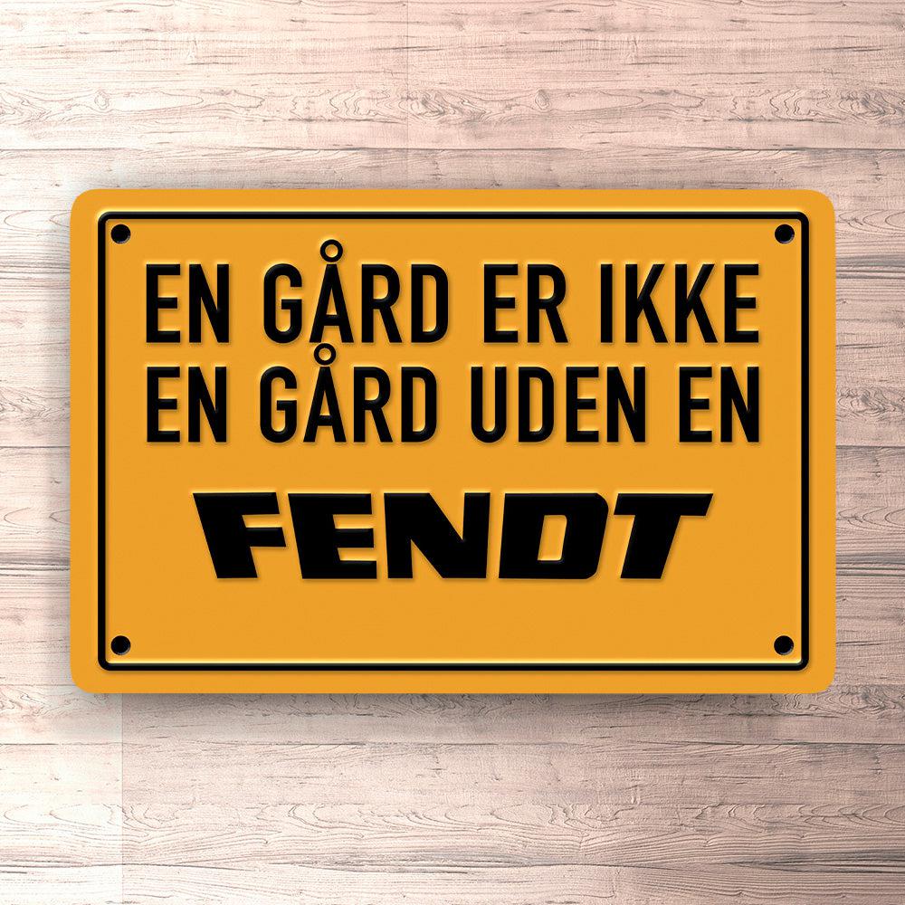 Fendt En Gård Er Ikke En Gård Uden En Fendt Skilte, Musemåtte, Dørmåtte-Skilte-Fendt-Garage Culture Shop- garage - man cave - merchandise