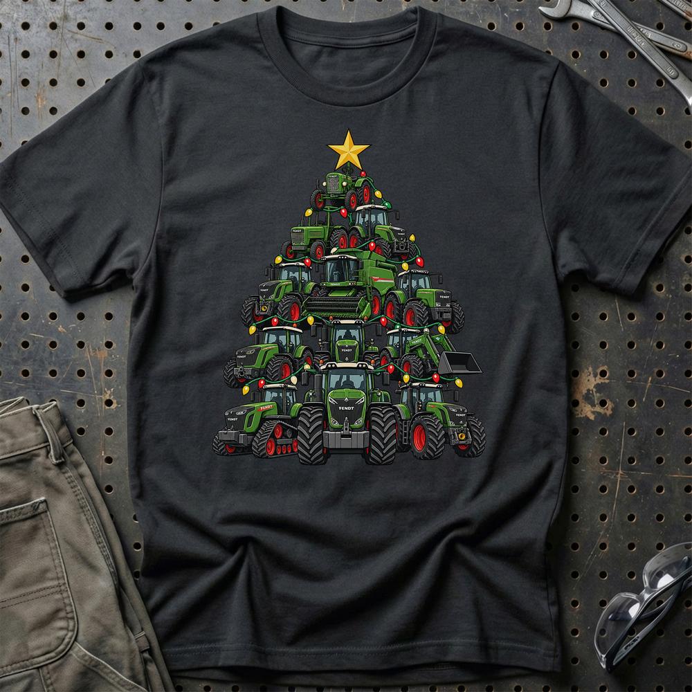 Fendt Juletræ T-Shirt-Beklædning-Fendt-Sort-S-Garage Culture Shop- garage - man cave - merchandise
