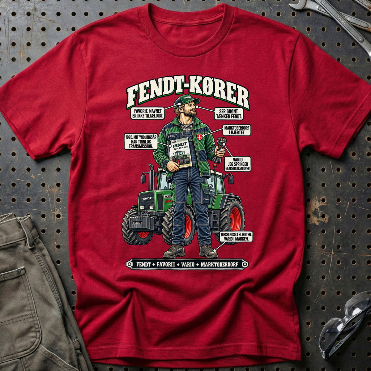
Fendt-Kører T-Shirt – Rød