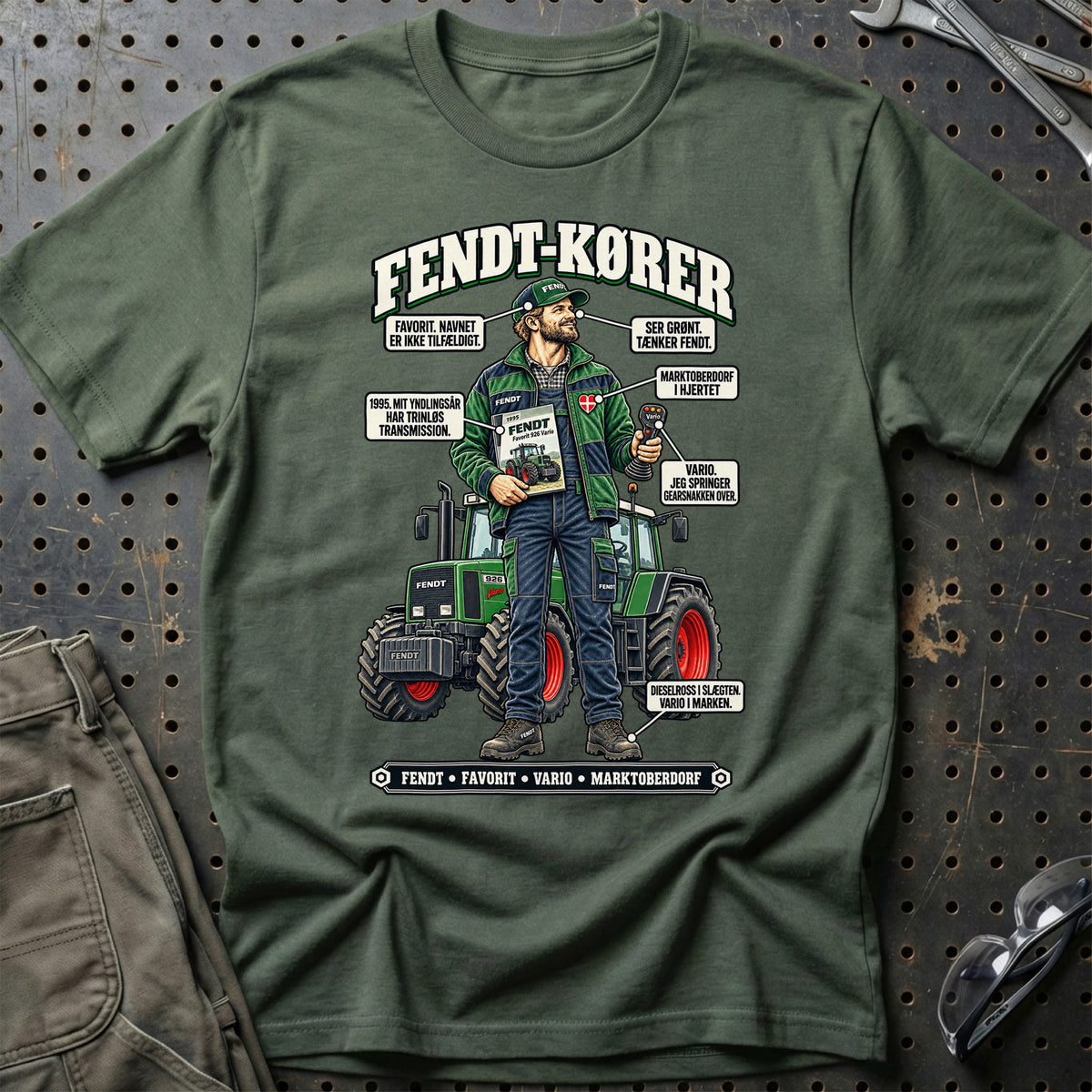 
Fendt-Kører T-Shirt – Grøn Militær