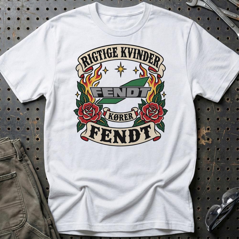 
Produktbillede af Fendt Rigtige Kvinder Kører – Roser og Flammer T-Shirt