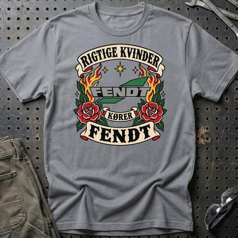 
Produktbillede af Fendt Rigtige Kvinder Kører – Roser og Flammer T-Shirt