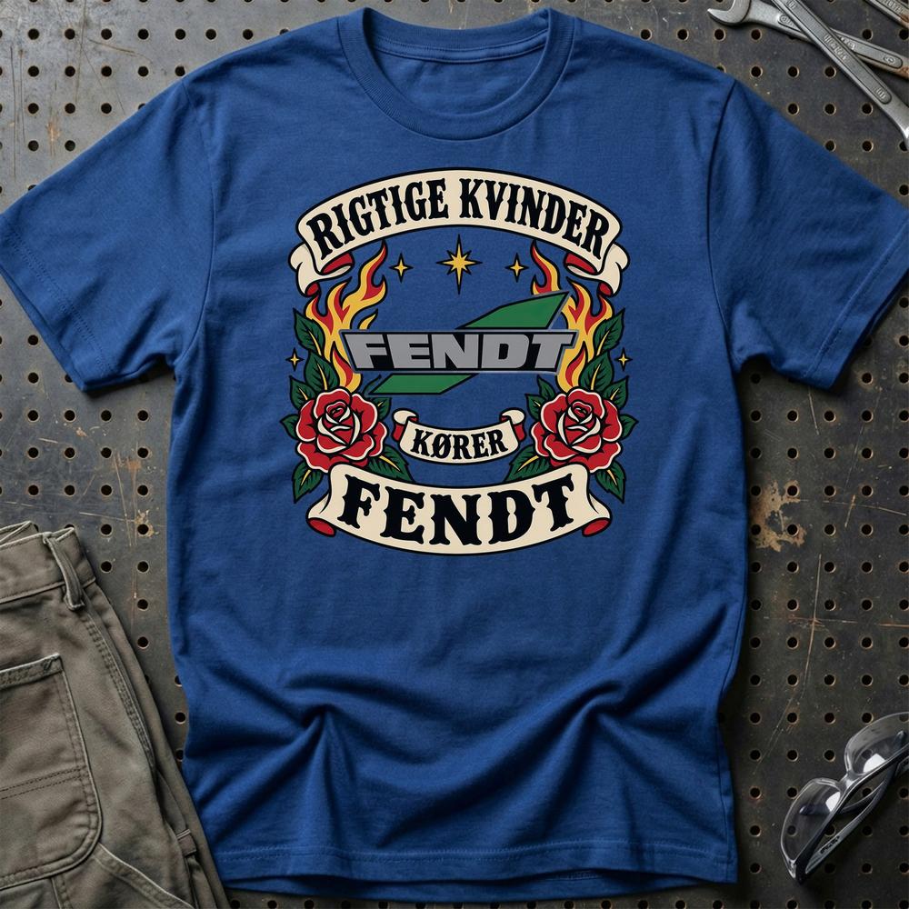 
Produktbillede af Fendt Rigtige Kvinder Kører – Roser og Flammer T-Shirt