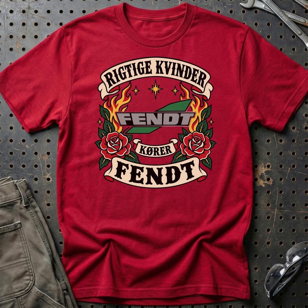 
Produktbillede af Fendt Rigtige Kvinder Kører – Roser og Flammer T-Shirt