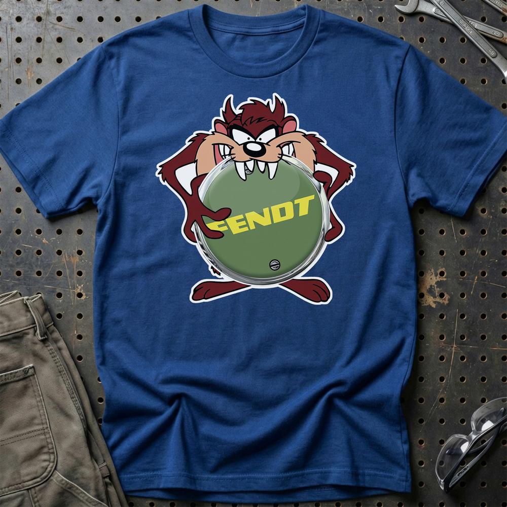 Fendt TAZ T-Shirt-Beklædning-Fendt-Blå Royal-S-Garage Culture Shop- garage - man cave - merchandise