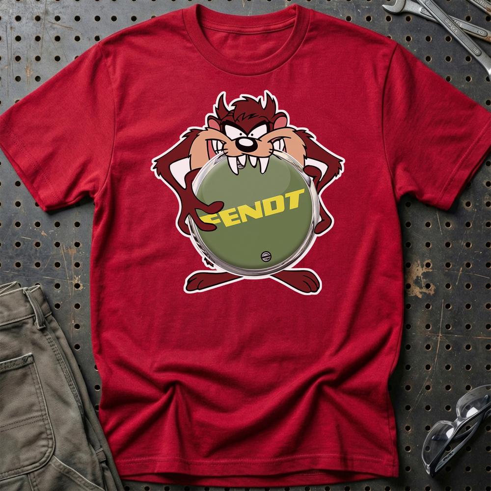 Fendt TAZ T-Shirt-Beklædning-Fendt-Rød-S-Garage Culture Shop- garage - man cave - merchandise