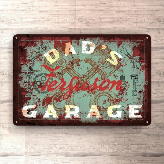 Ferguson Dads Garage Vintage Skilte, Musemåtte, Dørmåtte , Plakat-Skilte-Ferguson-Garage Culture Shop- garage - man cave - merchandise
