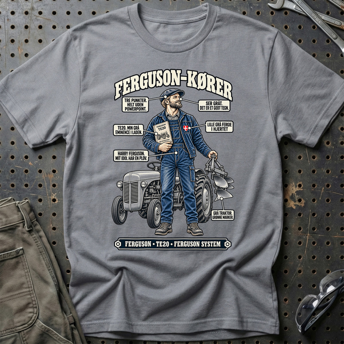 
Ferguson-Kører T-Shirt – Grå Sport