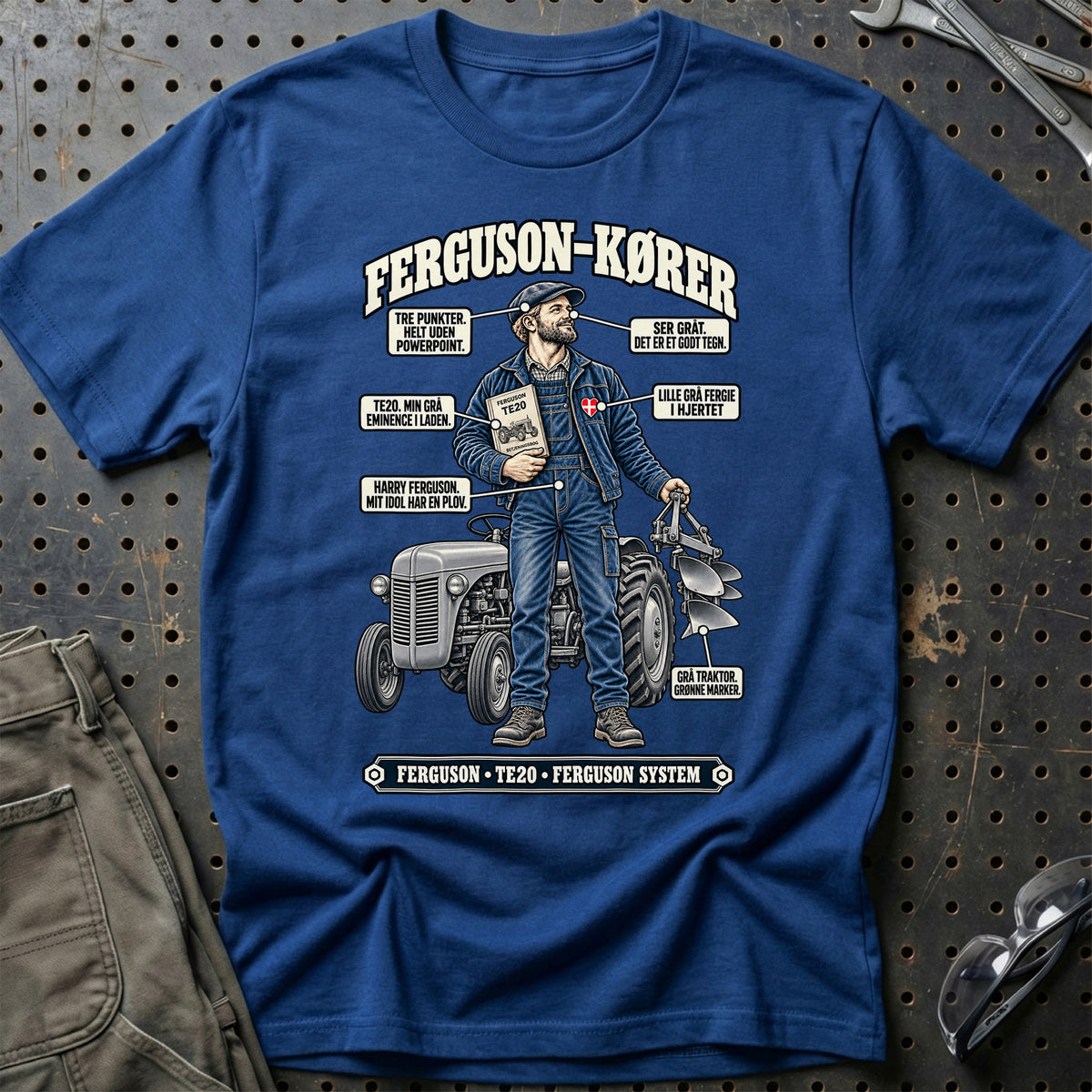 
Ferguson-Kører T-Shirt – Blå Royal