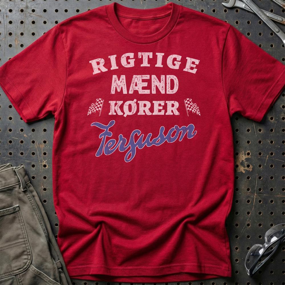 Ferguson Rigtige Mænd Kører T-Shirt-Beklædning-Ferguson-Garage Culture Shop- garage - man cave - merchandise