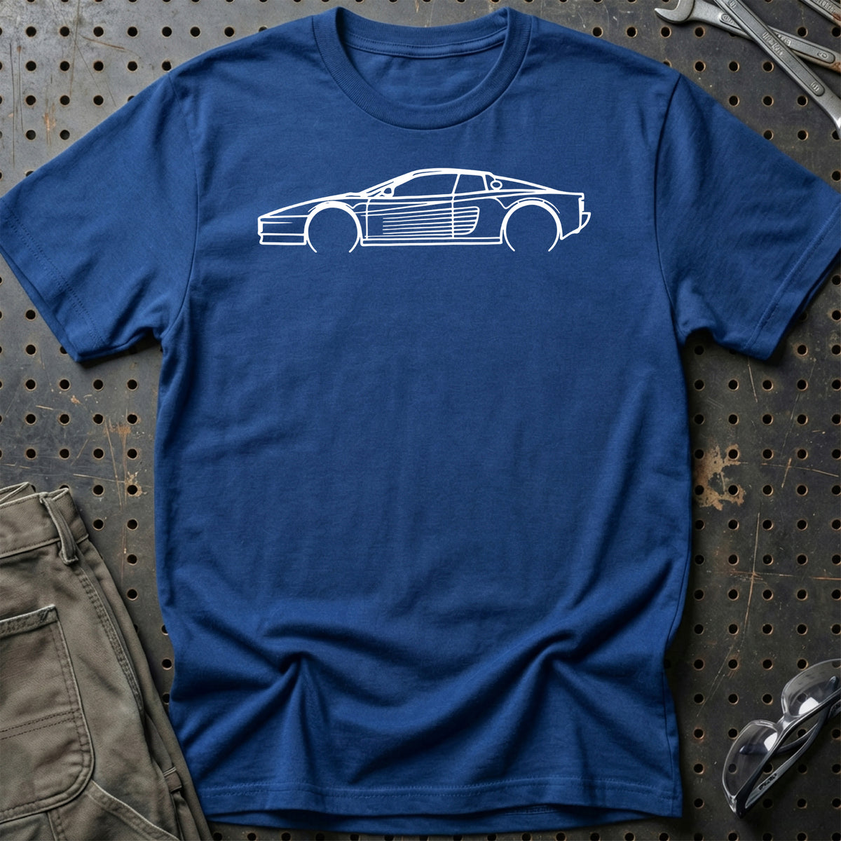 
Produktbillede af Ferrari 512 Testarossa Outline T-Shirt