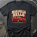 
Ferrari 550 Maranello 1996 – Maranello Hello T-Shirt – Sort