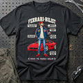 
Ferrari-Bilist T-Shirt – Sort
