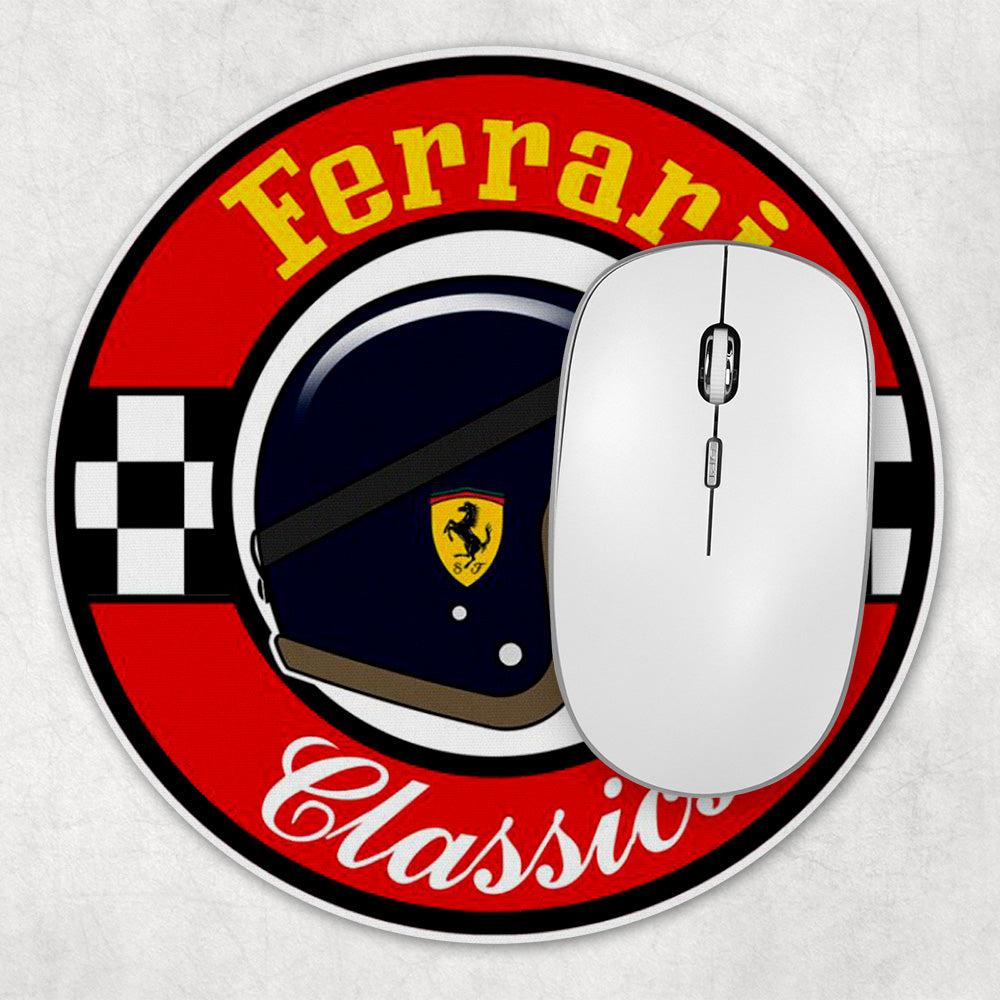 Ferrari Classics Runde Skilte , Musemåtte Rundt , Kop Underlag, Underlagssæt-Runde Skilte-Ferrari-Garage Culture Shop- garage - man cave - merchandise