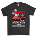 Ferrari Enzo T-Shirt-Beklædning-Ferrari-Sort-S-Garage Culture Shop- garage - man cave - merchandise