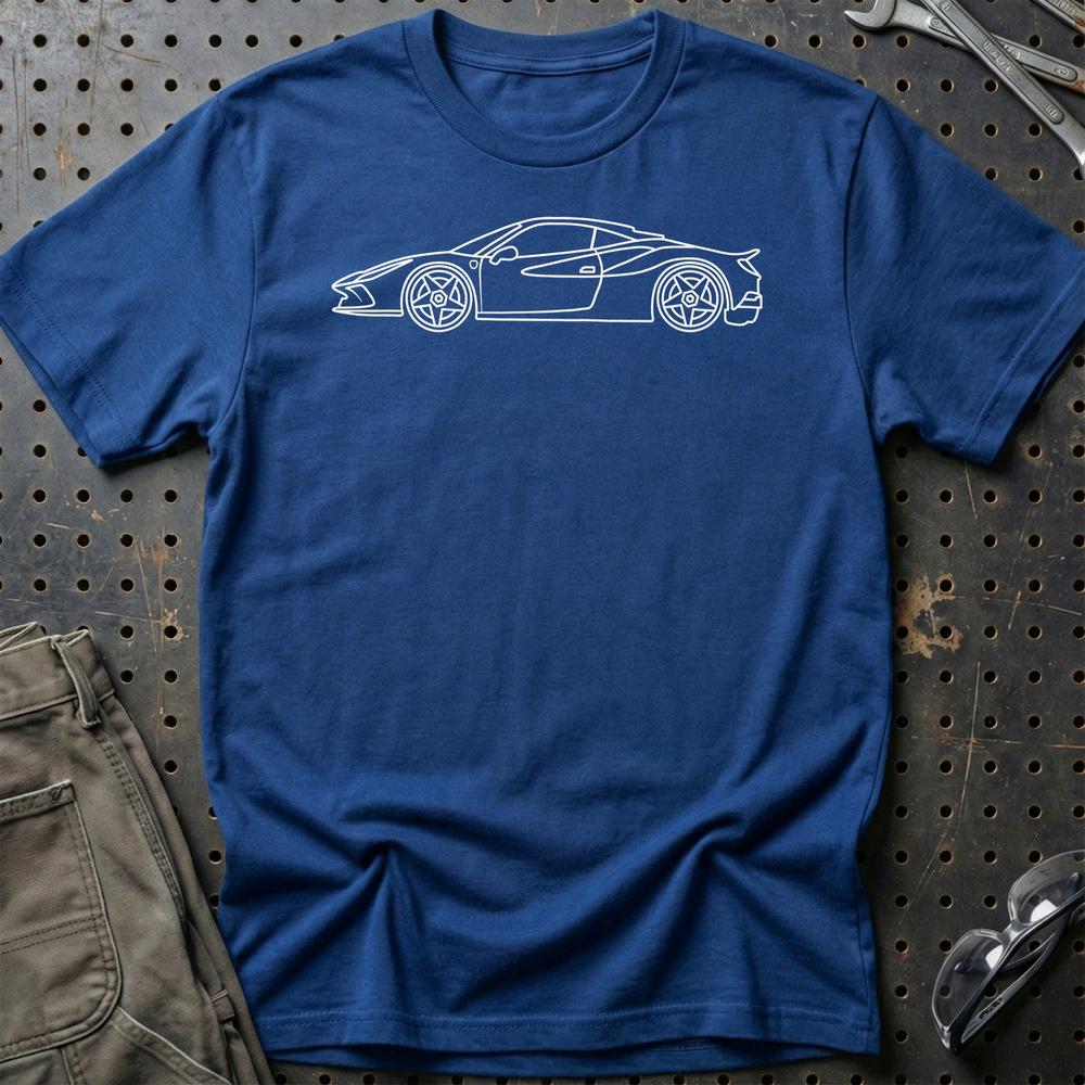 
Produktbillede af Ferrari F8 Tributo Outline T-Shirt