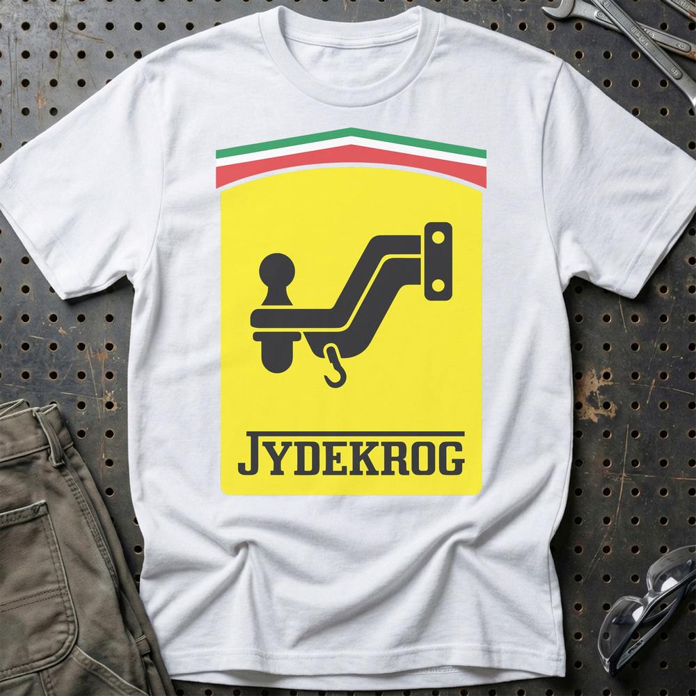 Ferrari Jydekrog T-Shirt-Beklædning-Ferrari-Hvid-S-Garage Culture Shop- garage - man cave - merchandise