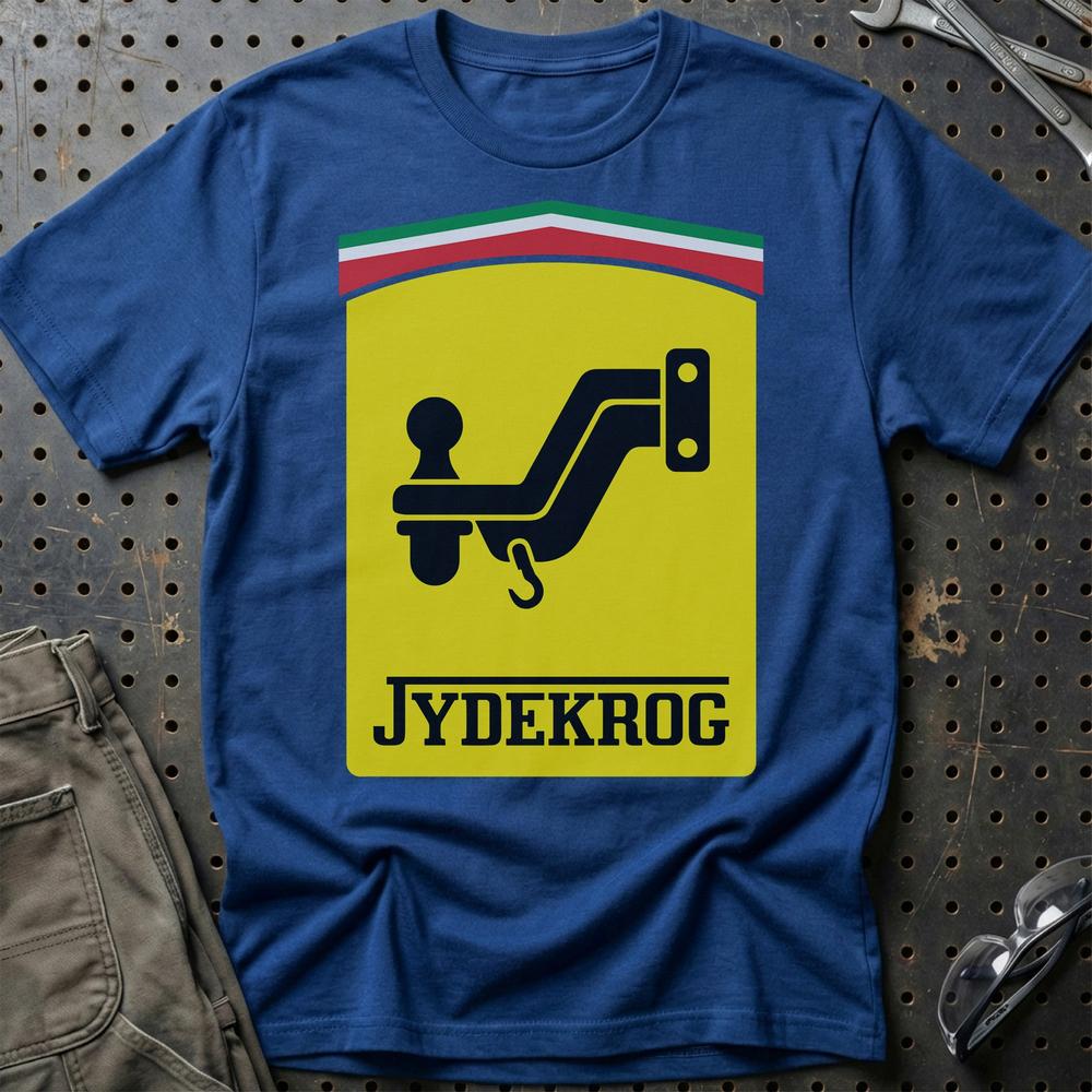 Ferrari Jydekrog T-Shirt-Beklædning-Ferrari-Blå Royal-S-Garage Culture Shop- garage - man cave - merchandise