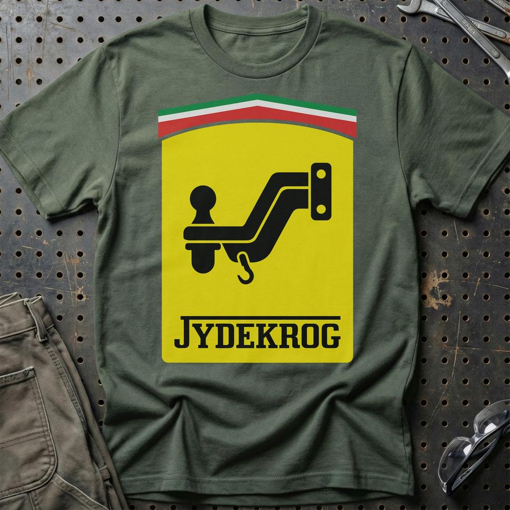 Ferrari Jydekrog T-Shirt-Beklædning-Ferrari-Grøn Militær-S-Garage Culture Shop- garage - man cave - merchandise