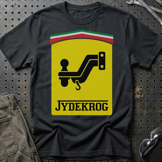 Ferrari Jydekrog - Unisex T-Shirt-Beklædning-Ferrari-Sort-S-Garage Culture Shop- garage - man cave - merchandise