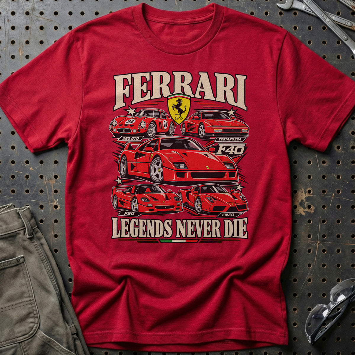 
Produktbillede af Ferrari Legends Never Die T-Shirt