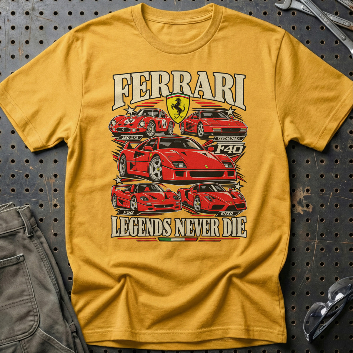 
Produktbillede af Ferrari Legends Never Die T-Shirt