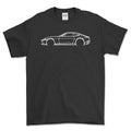 Ferrari Roma 2022 Outline T-Shirt-Beklædning-Ferrari-Sort-S-Garage Culture Shop- garage - man cave - merchandise