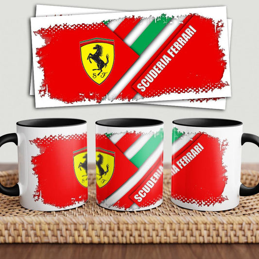 Ferrari Team "To Toner" Vintage Keramisk Krus-Krus-Ferrari-Garage Culture Shop- garage - man cave - merchandise