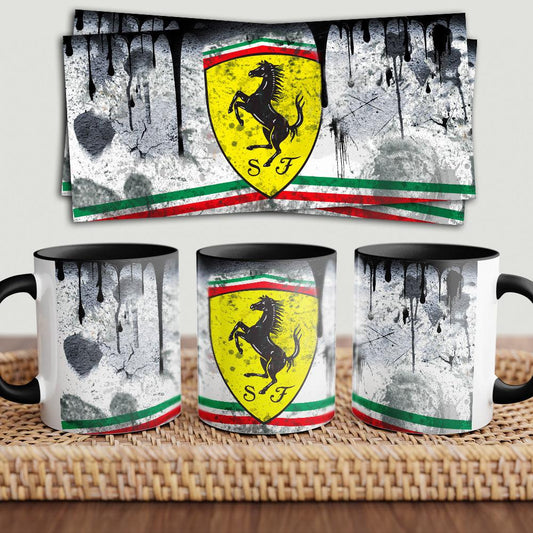 Ferrari "To Toner" Vintage Keramisk Krus-Krus-Ferrari-Garage Culture Shop- garage - man cave - merchandise