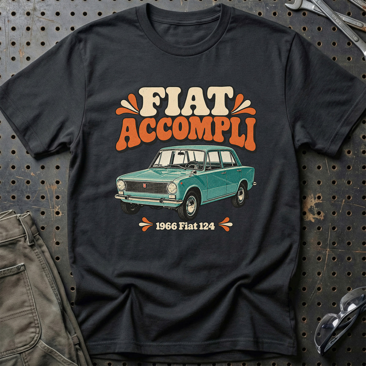 
Fiat 124 1966 – Fiat Accompli T-Shirt – Sort