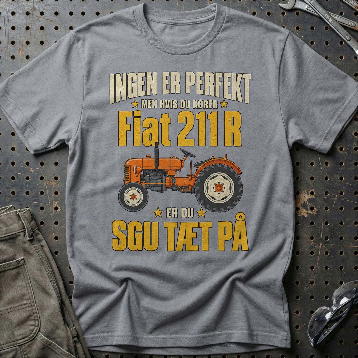 Fiat 211 R – Ingen Er Perfekt T-Shirt-Beklædning-Fiat-Grå Sport-S-Garage Culture Shop- garage - man cave - merchandise