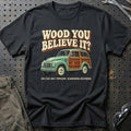 
Fiat 500 C Topolino Giardiniera 1951 – Wood You Believe It T-Shirt – Sort