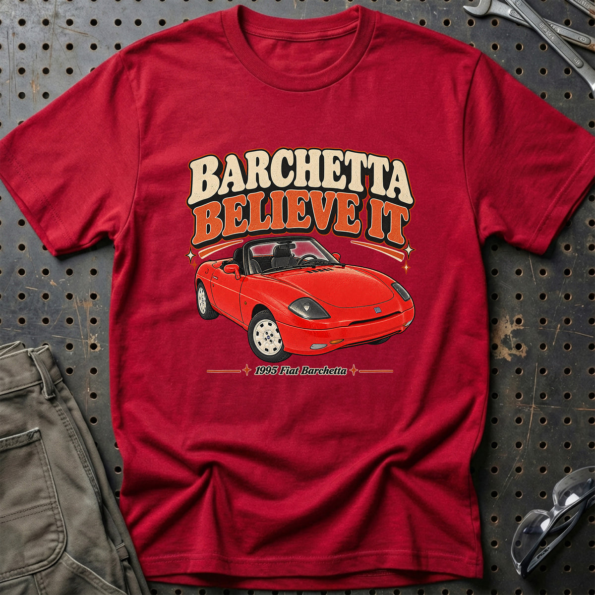 
Fiat Barchetta 1995 – Barchetta Believe It T-Shirt – Rød