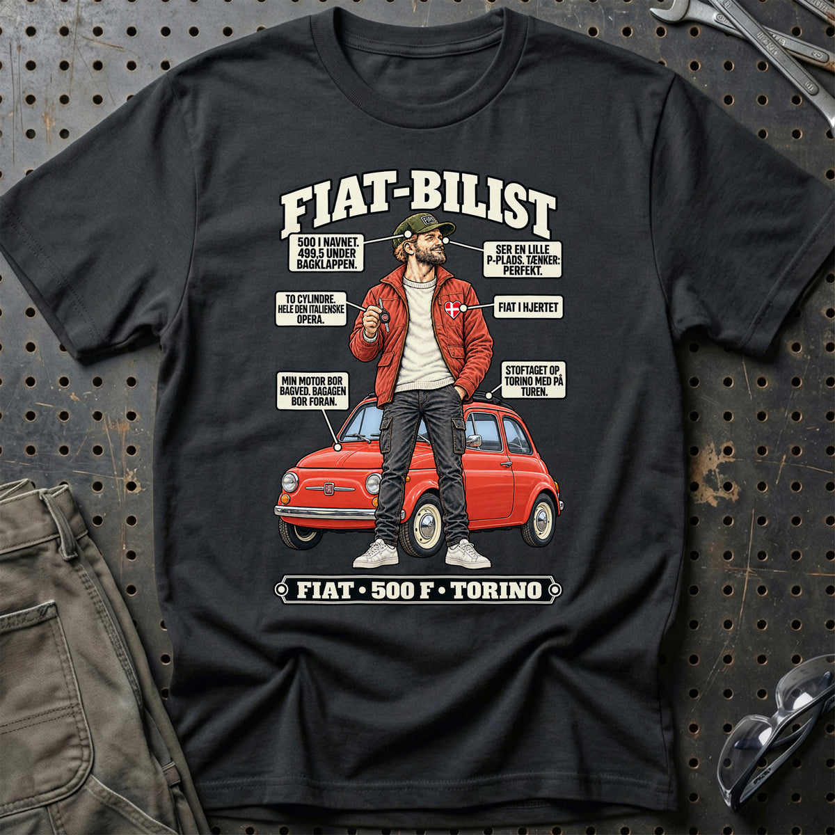 
Fiat-Bilist T-Shirt – Sort