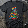 Fiat Juletræ Christmas Tree T-Shirt-Beklædning-Fiat-Sort-S-Garage Culture Shop- garage - man cave - merchandise