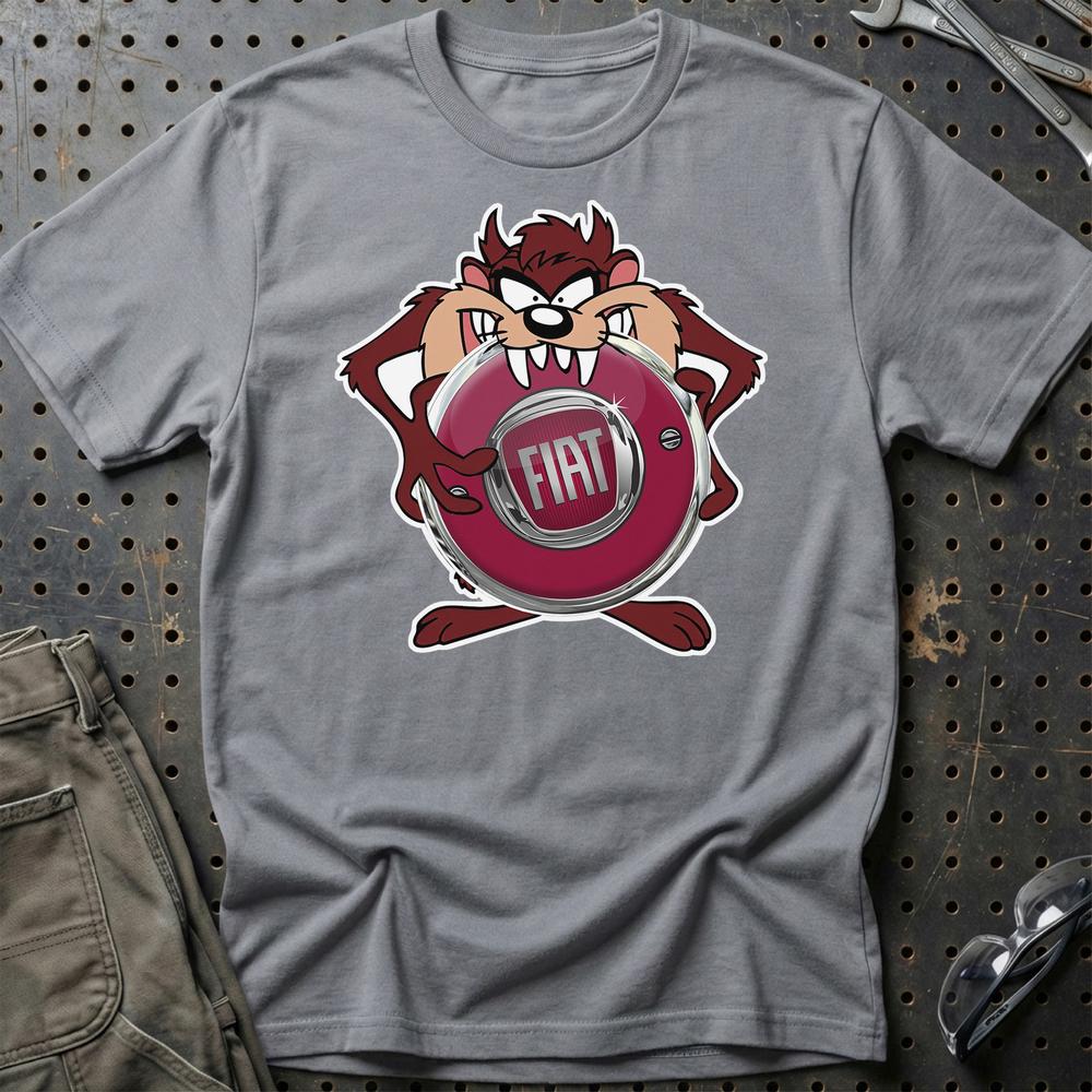 Fiat TAZ T-Shirt-Beklædning-Fiat-Grå Sport-S-Garage Culture Shop- garage - man cave - merchandise