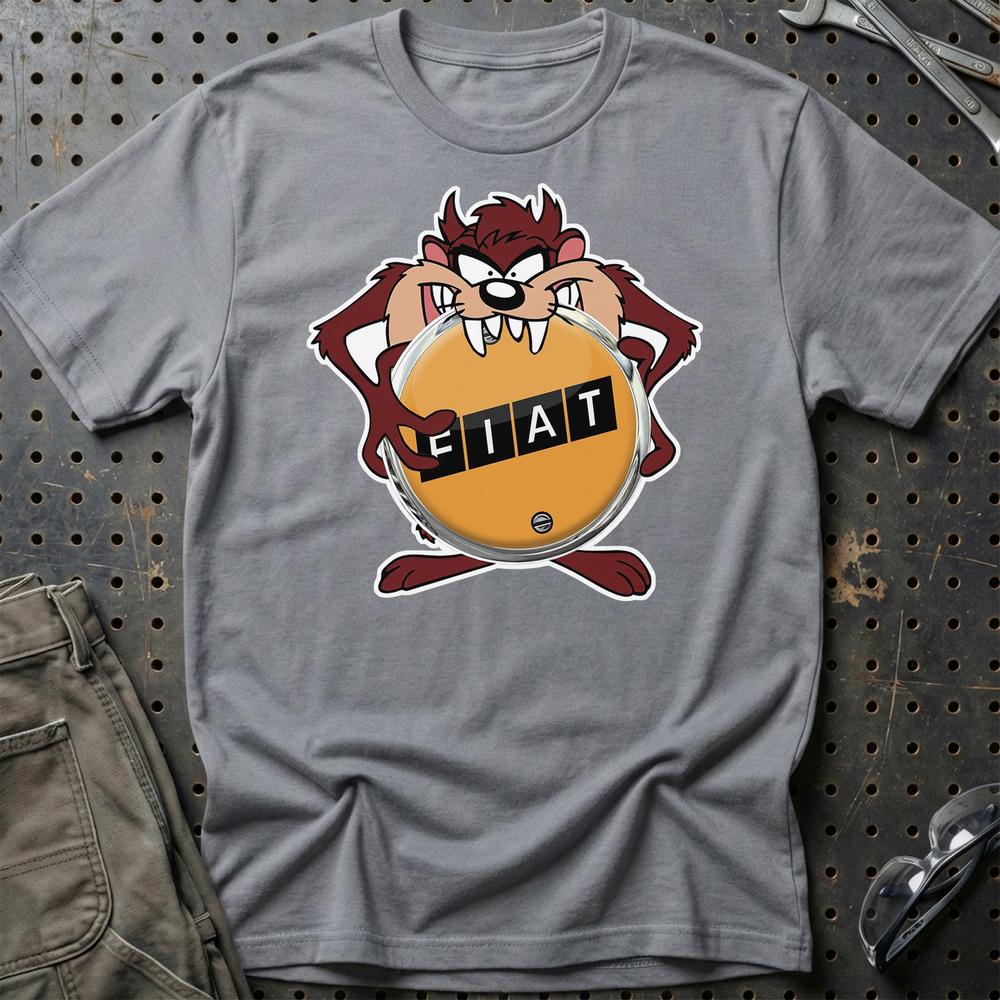 Fiat TAZ T-Shirt-Beklædning-Fiat-Grå Sport-S-Garage Culture Shop- garage - man cave - merchandise