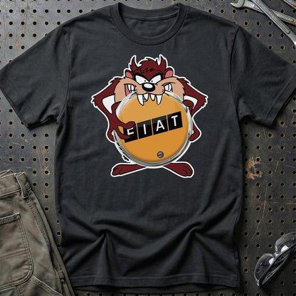 Fiat TAZ Unisex T-Shirt , Bomuld-Beklædning-Fiat-Sort-S-Garage Culture Shop- garage - man cave - merchandise
