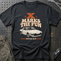 
Fiat X1/9 1972 – X Marks the Fun T-Shirt – Sort
